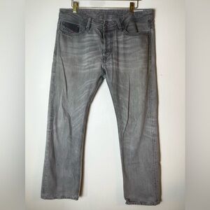 Diesel Industry Mens VIKER Regular Straight WASH008WM Gray Wash Denim Jean 34x30